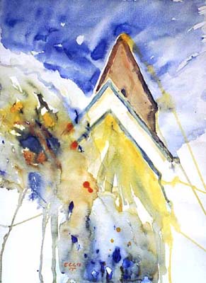 Kirche in Kaitum 46x62